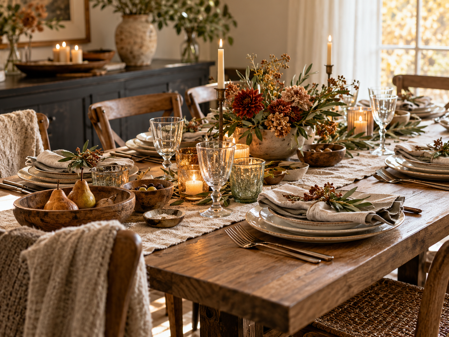 Fall Table Setting Ideas: 3 Warm Looks Using What You Own