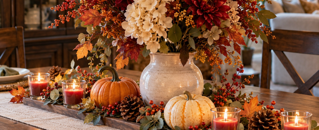 Fall Centerpiece Ideas: Easy Trays and Vases You Can Restyle for Every Holiday